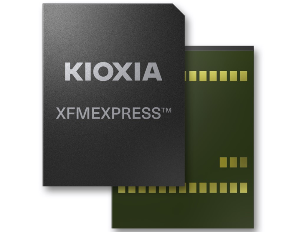 Kioxia presentó la primera unidad SSD XFM extraíble del tamaño de una tarjeta de memoria del mundo