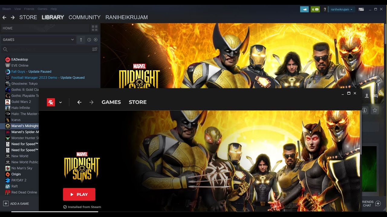 El lanzador 2K puede afectar negativamente al rendimiento de Marvel's Midnight Suns, pero se puede solucionar El lanzador 2K puede afectar negativamente al rendimiento de Marvel's Midnight Suns, pero se puede solucionar