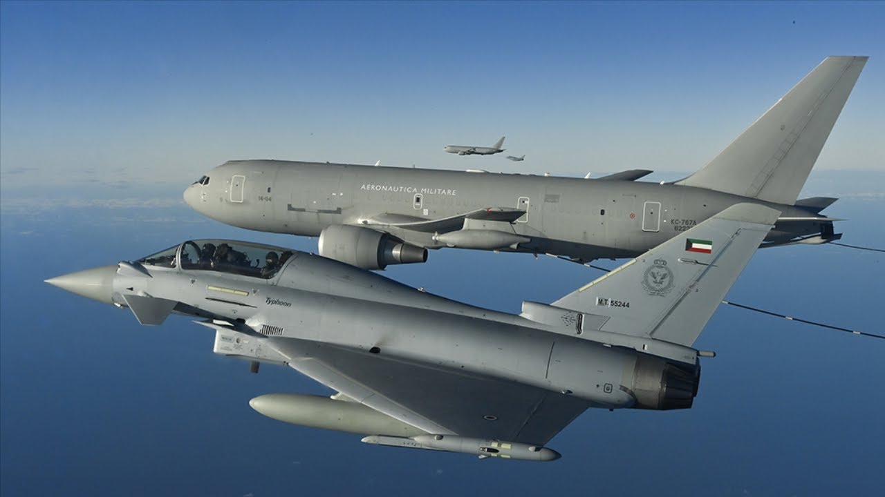 Dos cazas europeos de cuarta generación Eurofighter Typhoon llegaron a Kuwait en el marco de un contrato de compra de 28 aviones Dos cazas europeos de cuarta generación Eurofighter Typhoon llegaron a Kuwait en el marco de un contrato de compra de 28 aviones