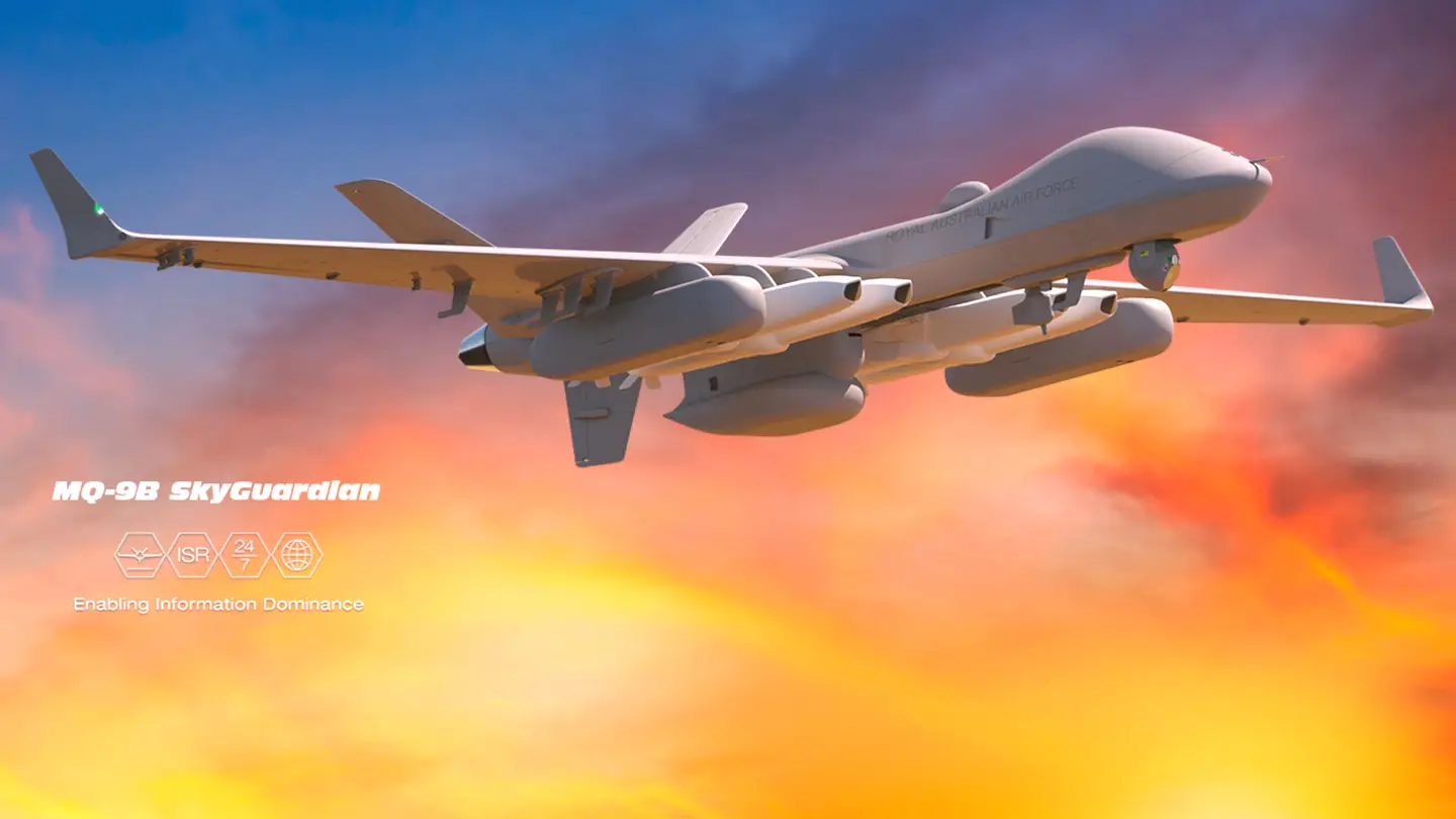 El MQ-9B SkyGuardian será el primer avión no tripulado del mundo con un misil de crucero JSM con un alcance de más de 480 km. El MQ-9B SkyGuardian será el primer avión no tripulado del mundo con un misil de crucero JSM con un alcance de más de 480 km.