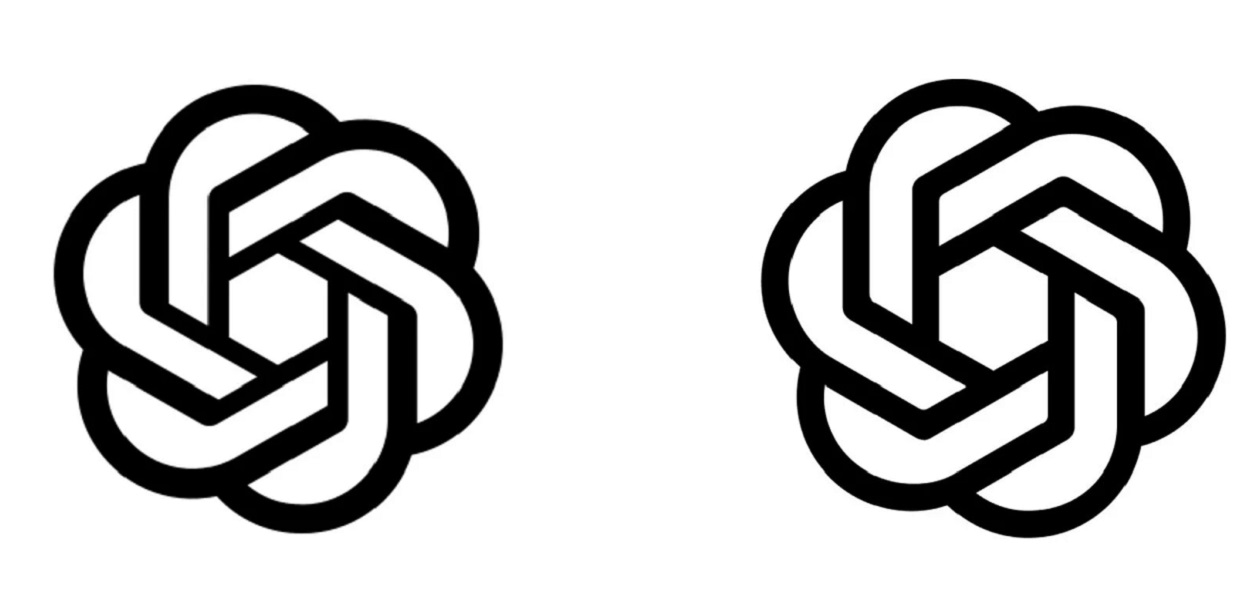 De lo clásico a la innovación: Cambiar la identidad visual de OpenAI Evolución: Comparación de los logotipos antiguo y nuevo de OpenAI