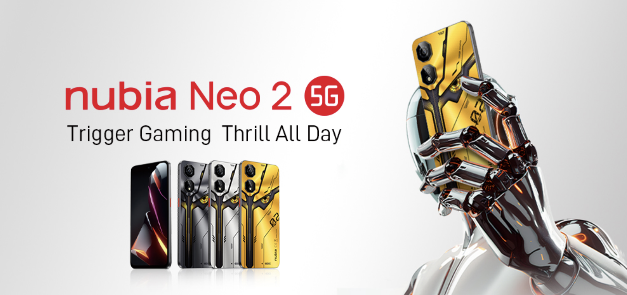 nubia Neo 2 5G: un smartphone para juegos con gatillos laterales, pantalla de 120 Hz y batería de 6000 mAh por 199 dólares nubia Neo 2 5G: un smartphone para juegos con gatillos laterales, pantalla de 120 Hz y batería de 6000 mAh por 199 dólares