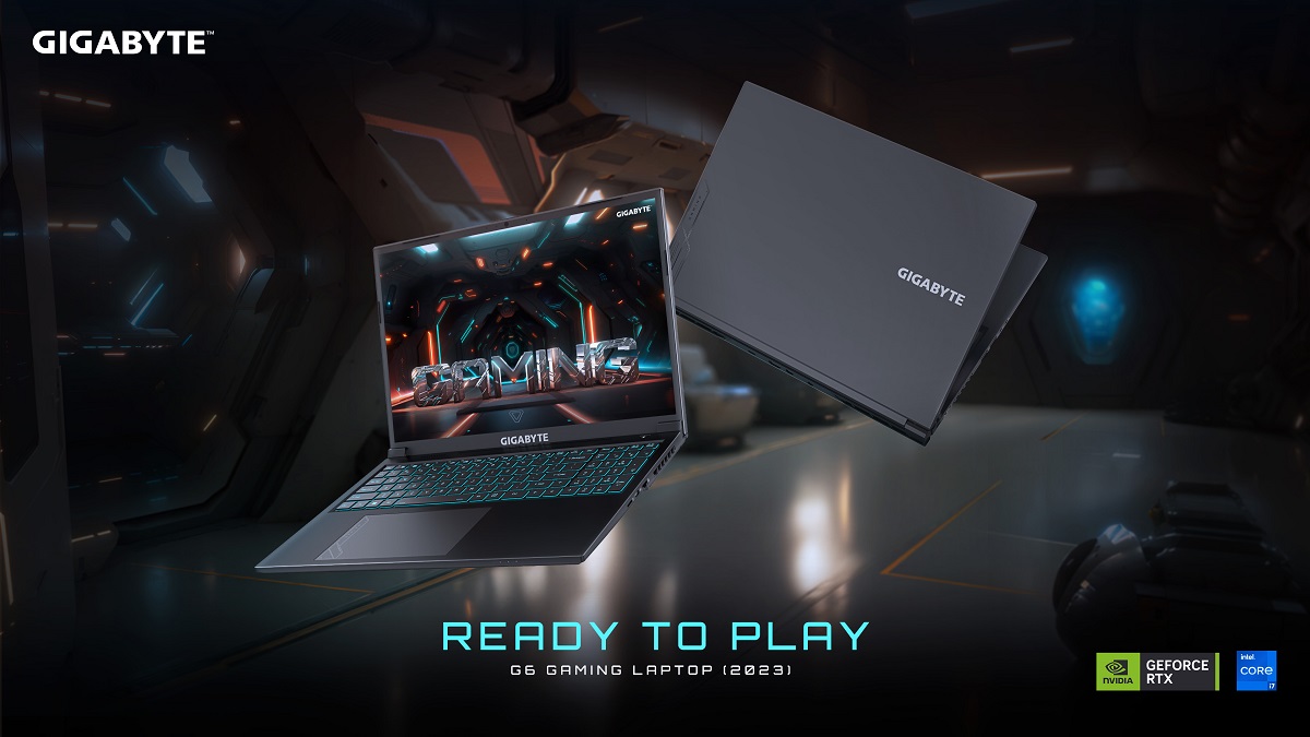 Gigabyte G6 es un portátil gaming con Intel Core de 13ª generación, tarjetas gráficas GeForce RTX 40 y pantalla de 165 Hz