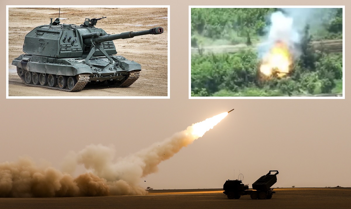 Las Fuerzas Armadas de Ucrania destruyen seis obuses autopropulsados rusos Msta-S con HIMARS Las Fuerzas Armadas de Ucrania destruyen seis obuses autopropulsados rusos Msta-S con HIMARS