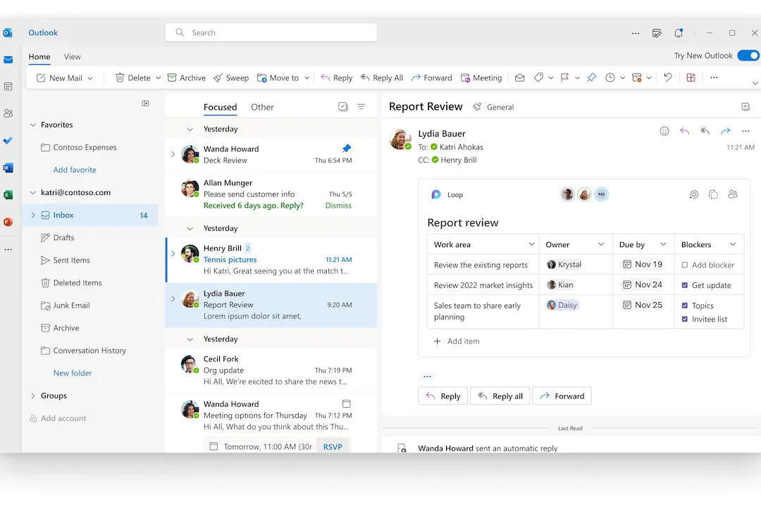 Microsoft lanzó una nueva versión de Outlook con un aspecto rediseñado y varias funciones nuevas Microsoft lanzó una nueva versión de Outlook con un aspecto rediseñado y varias funciones nuevas