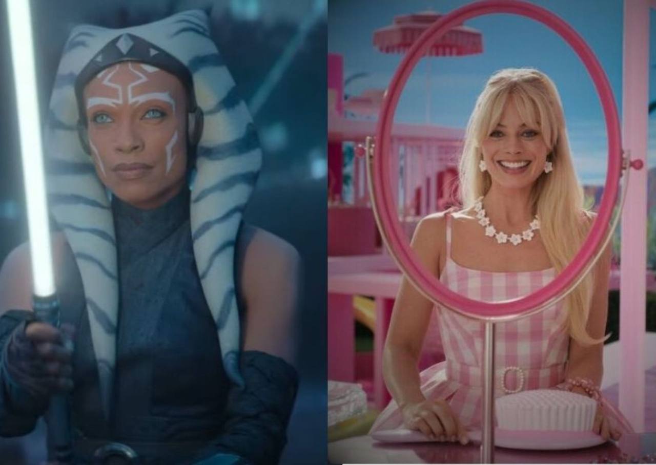 Fusión de mundos incompatibles: ¡Ahsoka y la actriz Barbie se convierten en una sola en Star Wars!