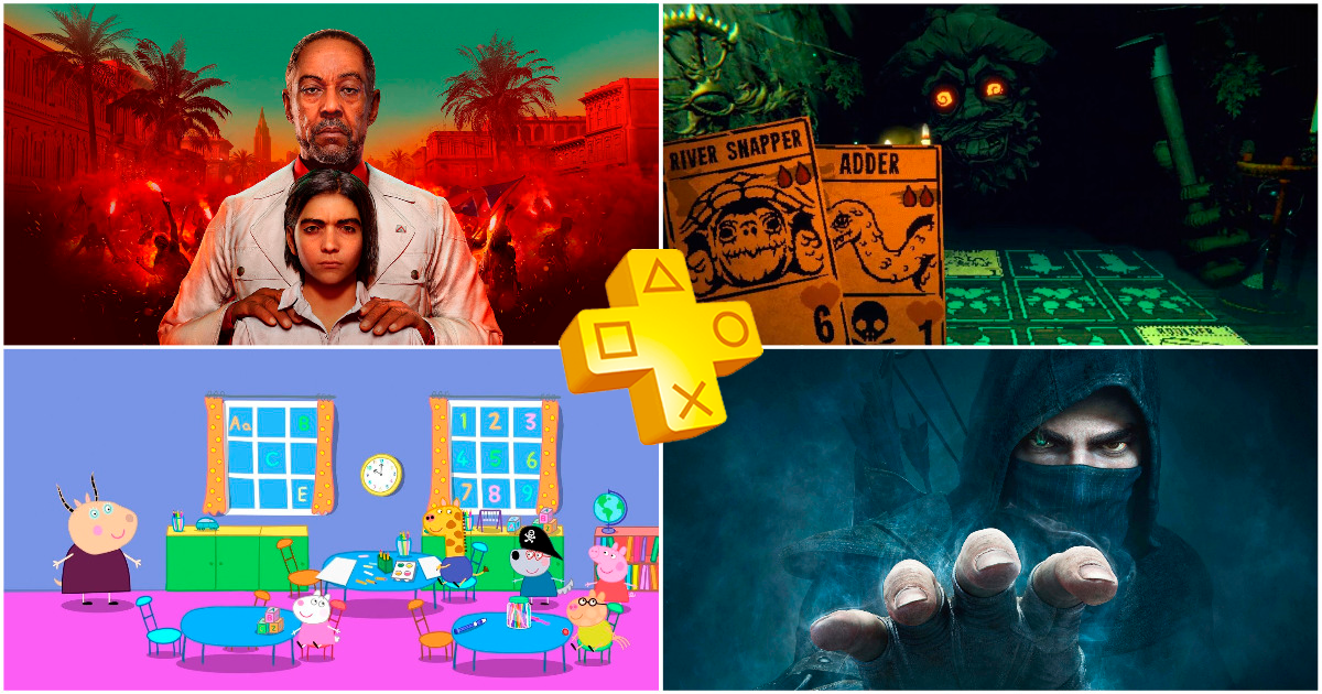 Ya se pueden descargar los juegos anunciados en junio para PlayStation Plus Extra y Deluxe. Entre ellos: FarCry 6, Thief, Mi amiga Peppa Pig, Inscryption y 20 proyectos más.