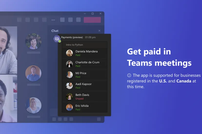 Microsoft lanza la aceptación de pagos en Teams para ayudar a las empresas alojadas a ganar dinero con las reuniones Microsoft lanza la aceptación de pagos en Teams para ayudar a las empresas alojadas a ganar dinero con las reuniones