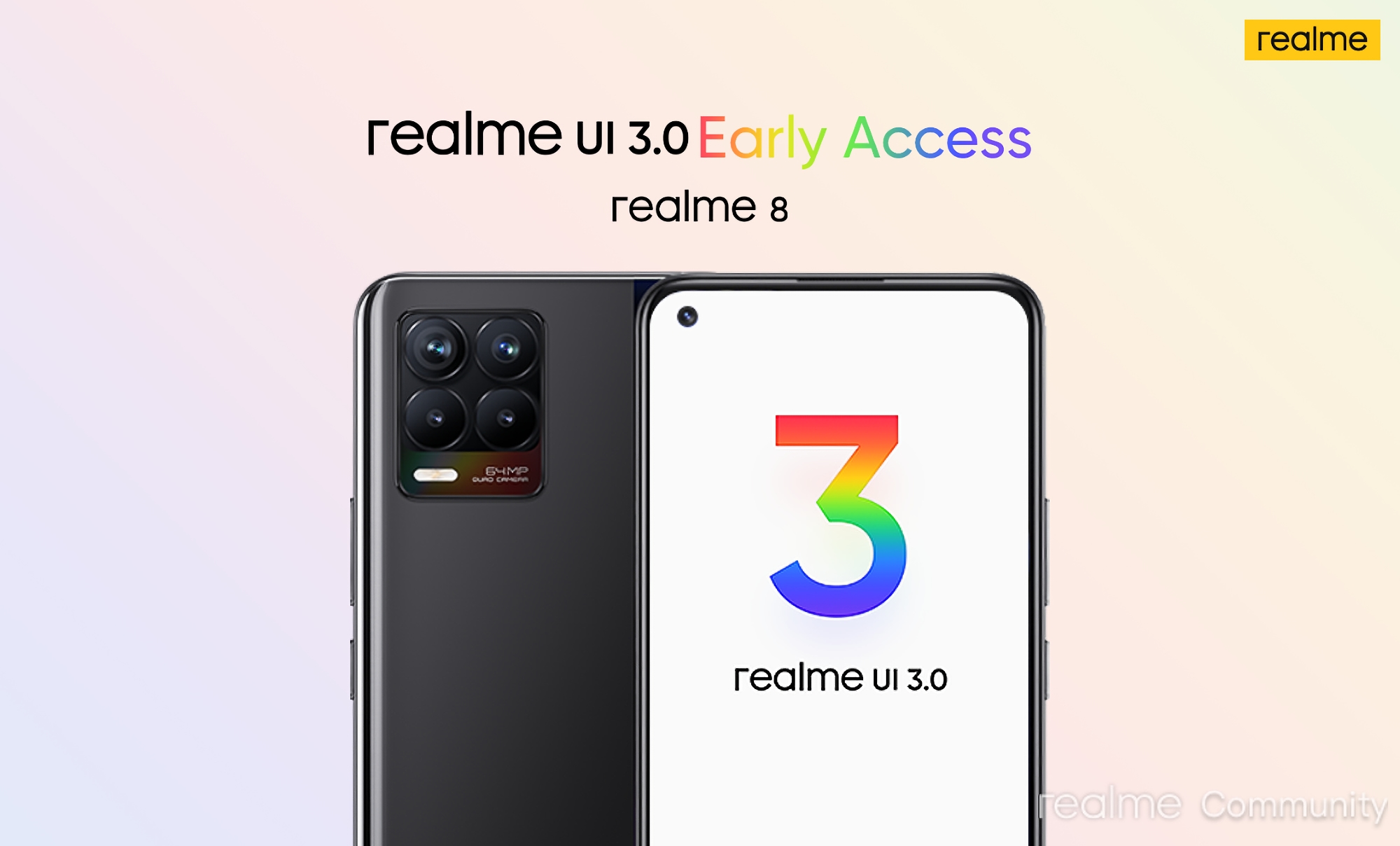 realme lanzó la prueba realme UI 3.0 basada en Android 12 para realme 8 realme lanzó la prueba realme UI 3.0 basada en Android 12 para realme 8