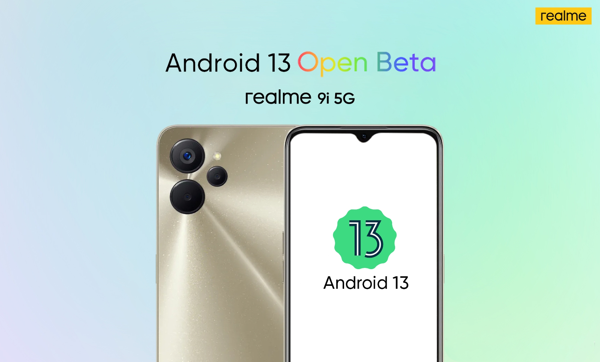 realme lanzó Android 13 en pruebas con realme UI 3.0 para realme 9i 5G realme lanzó Android 13 en pruebas con realme UI 3.0 para realme 9i 5G