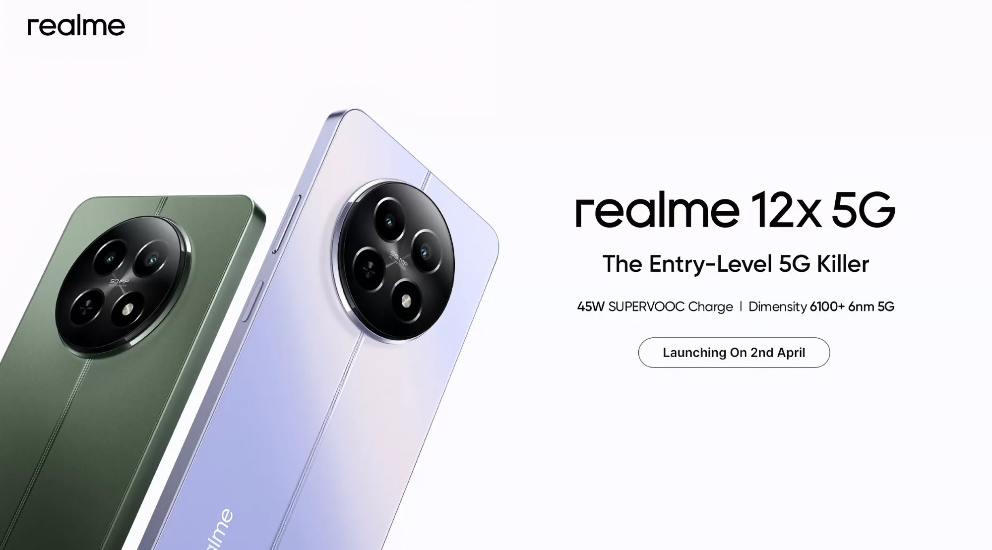 Ya es oficial: realme 12x 5G debutará fuera de China el 2 de abril Ya es oficial: realme 12x 5G debutará fuera de China el 2 de abril
