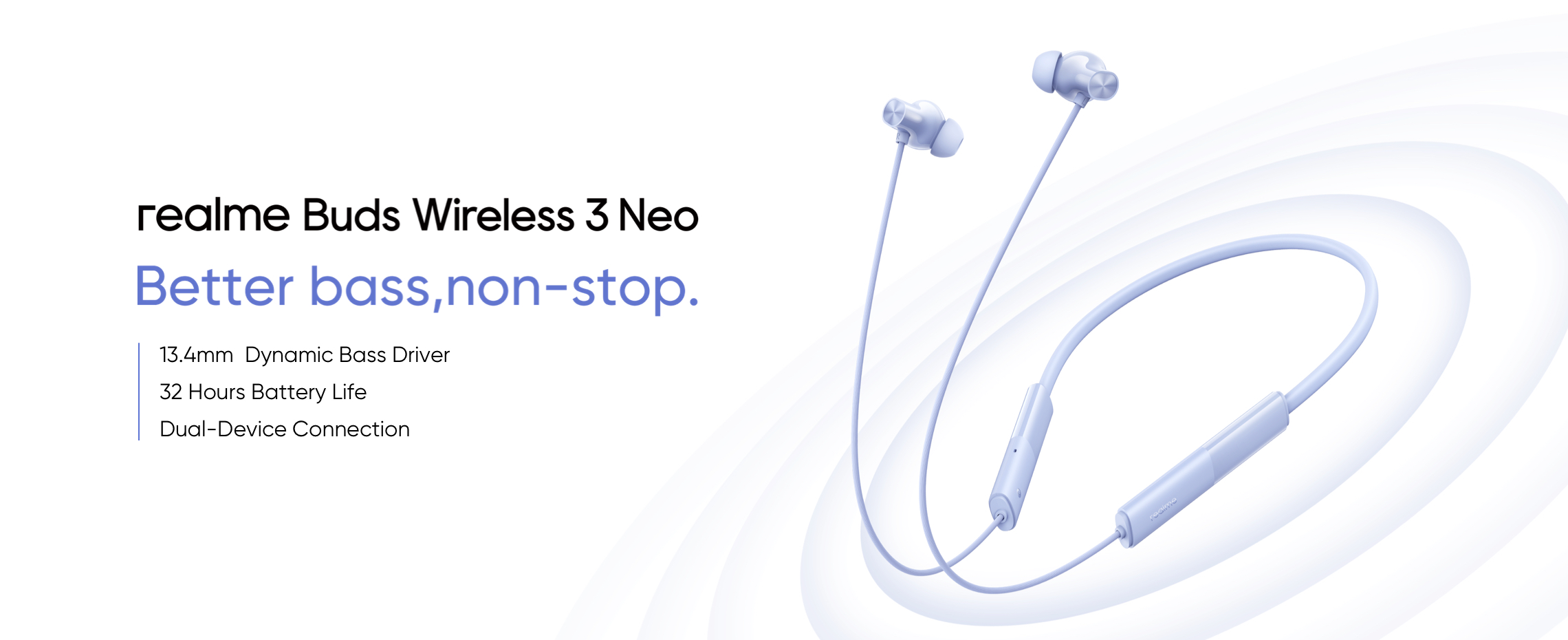 realme anuncia los Buds Wireless 3 Neo con Bluetooth 5.4, Google Fast Pair y hasta 32 horas de batería por 16 dólares