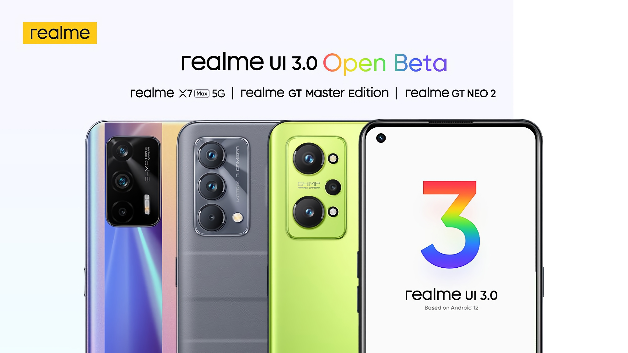 No solo realme GT Master Edition: realme GT Neo 2 y realme X7 Max 5G también recibieron Android 12 beta con realme UI 3.0 No solo realme GT Master Edition: realme GT Neo 2 y realme X7 Max 5G también recibieron Android 12 beta con realme UI 3.0