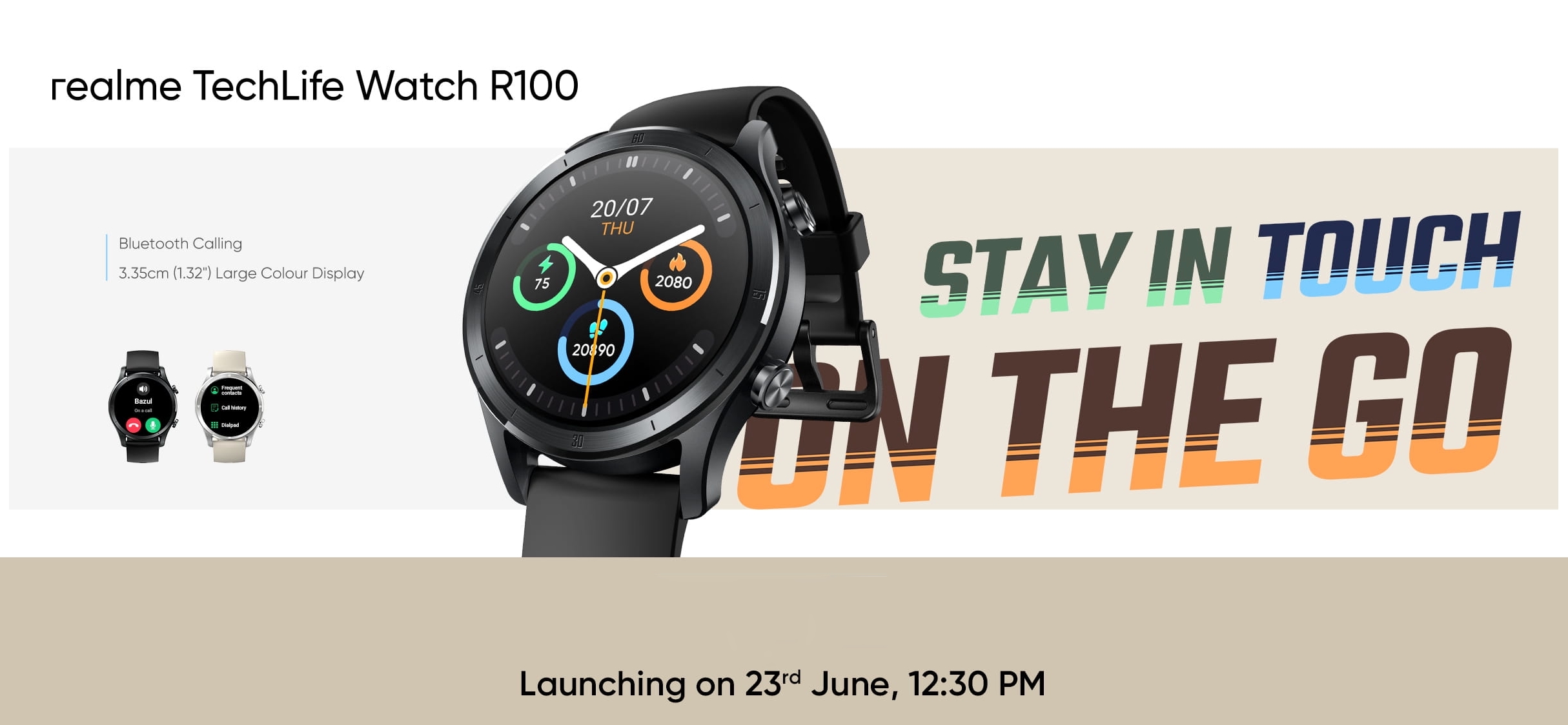 realme techlife watch r100 reloj inteligente con función de llamada y autonomía hasta 7 días el 23 de junio realme techlife watch r100 reloj inteligente con función de llamada y autonomía hasta 7 días el 23 de junio