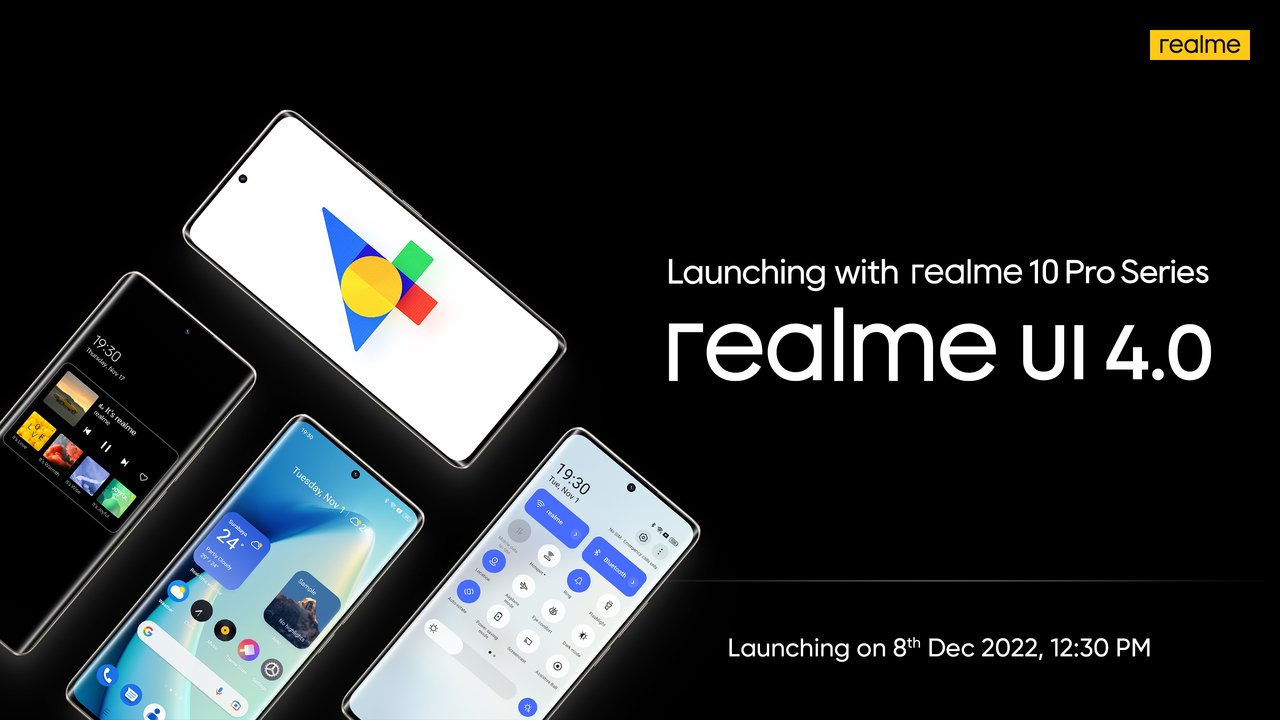 El anuncio mundial de realme UI 4.0 basado en Android 13 tendrá lugar el 8 de diciembre El anuncio mundial de realme UI 4.0 basado en Android 13 tendrá lugar el 8 de diciembre