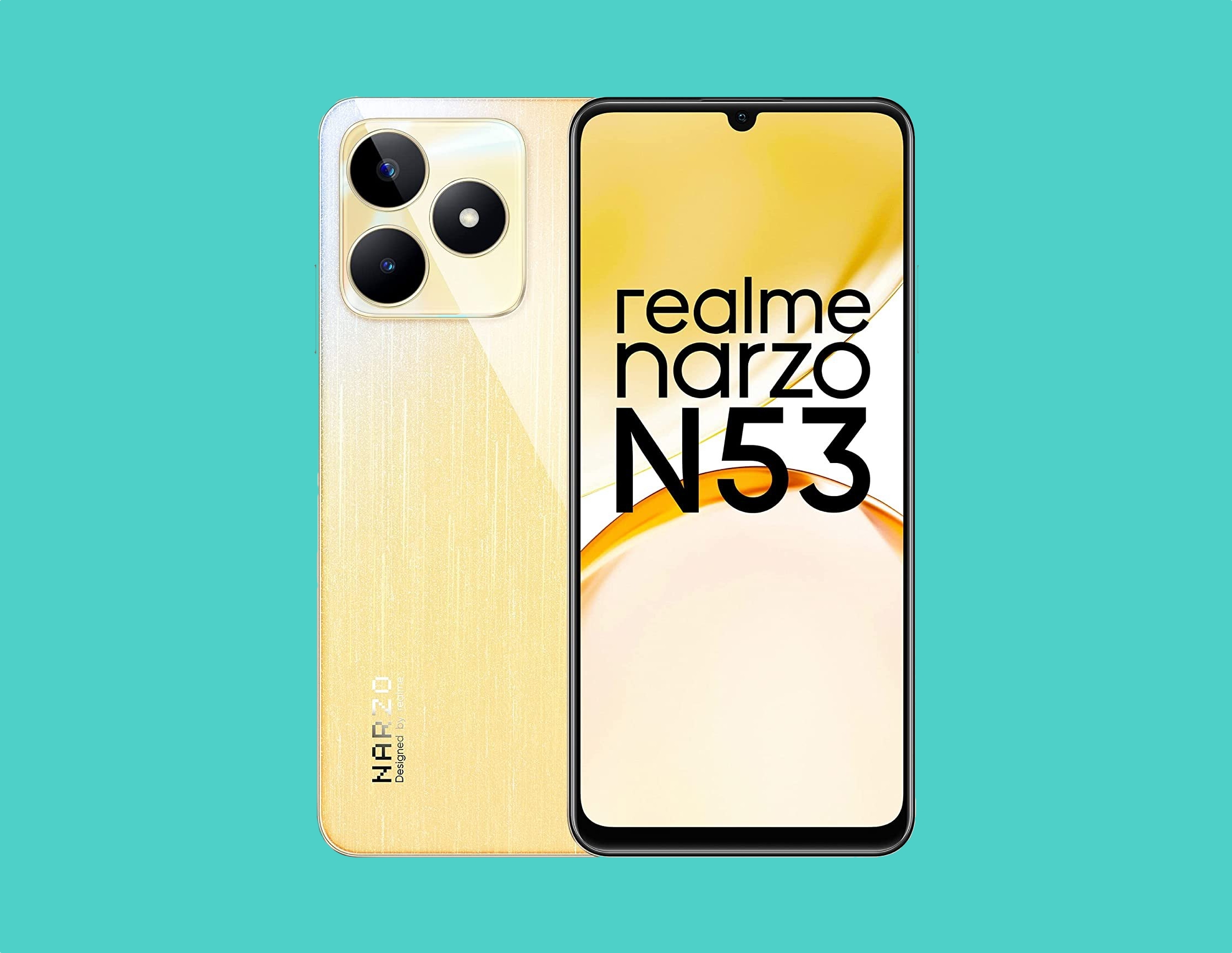 realme narzo N53: pantalla LCD de 90Hz, chip Unisoc T612 y batería de 5000mAh por 109$. realme narzo N53: pantalla LCD de 90Hz, chip Unisoc T612 y batería de 5000mAh por 109$.