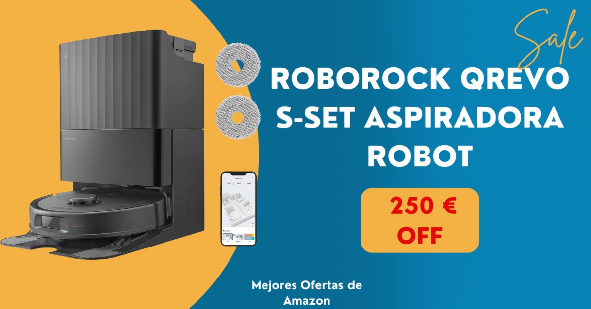 Robot roborock Qrevo S-Set con un descuento de 250€ Oferta flash! Robot roborock Qrevo S-Set con un descuento de 250€ Oferta flash!