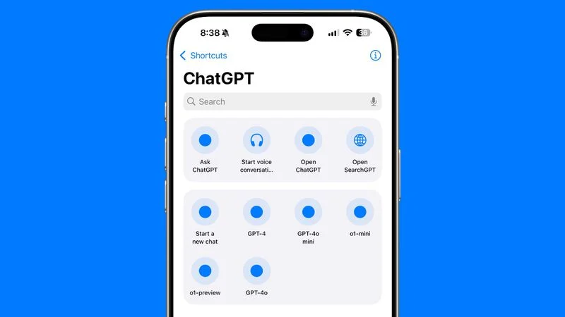 OpenAI añade la opción SearchGPT a la aplicación Atajos de Apple OpenAI añade la opción SearchGPT a la aplicación Atajos de Apple