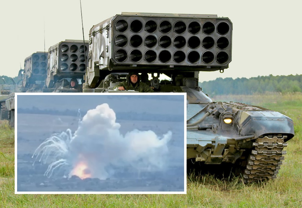 El dron FPV ucraniano Pegas destruyó un sistema lanzallamas pesado ruso TOS-1A con proyectiles termobáricos El dron FPV ucraniano Pegas destruyó un sistema lanzallamas pesado ruso TOS-1A con proyectiles termobáricos