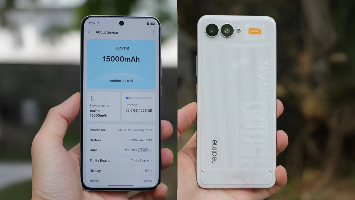 Movilidad ilimitada: el nuevo Realme y su increíble duración de batería Realme: una revolución en durabilidad - un smartphone con una batería de 15000 mAh