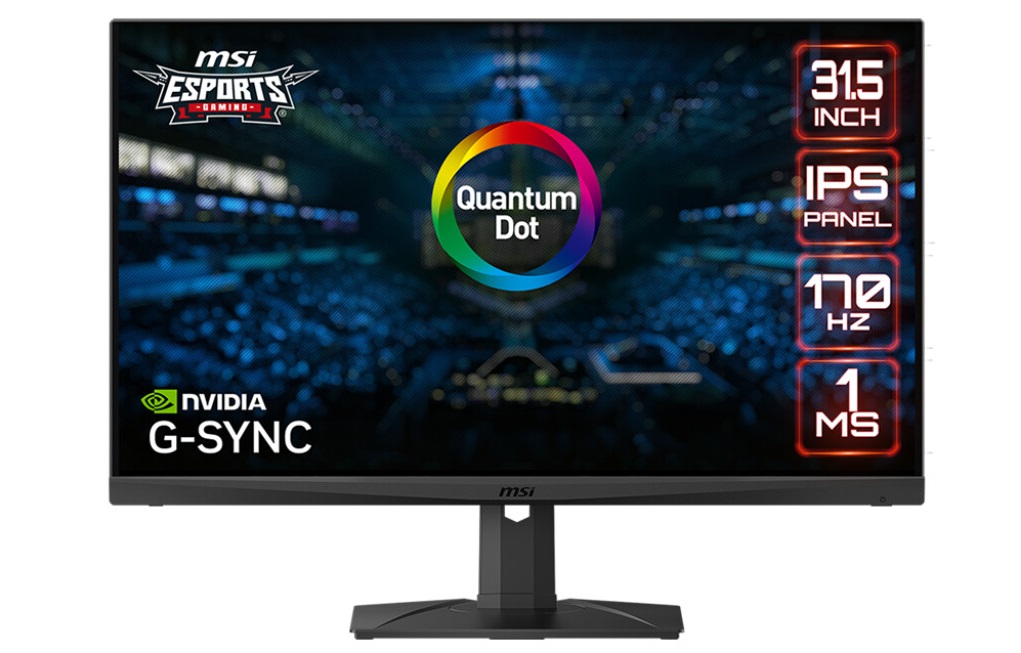 MSI presenta un monitor de puntos cuánticos con una frecuencia de imagen de hasta 170 Hz y resolución WQHD