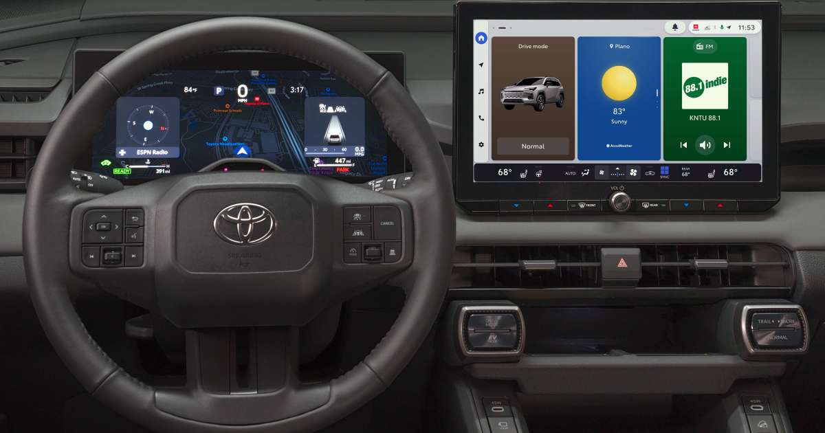 Conquistando los caminos: la pantalla del conductor en el nuevo RAV4 2026 Toyota RAV4 2026: Nueva era en la navegación del display del conductor