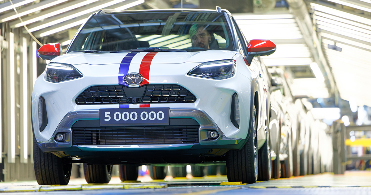 Toyota supera los 5 millones de vehículos producidos en Francia