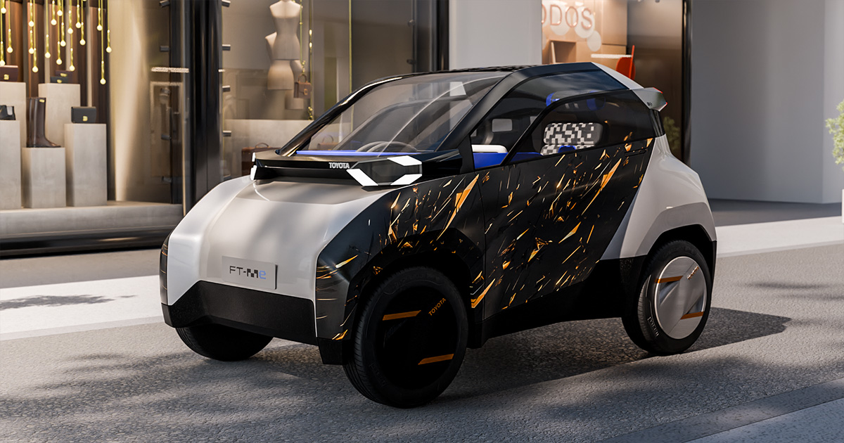 El futuro de la movilidad urbana: Toyota FT-Me con aparcamiento revolucionario Toyota FT-Me: un coche eléctrico en miniatura que sólo necesita media plaza de aparcamiento