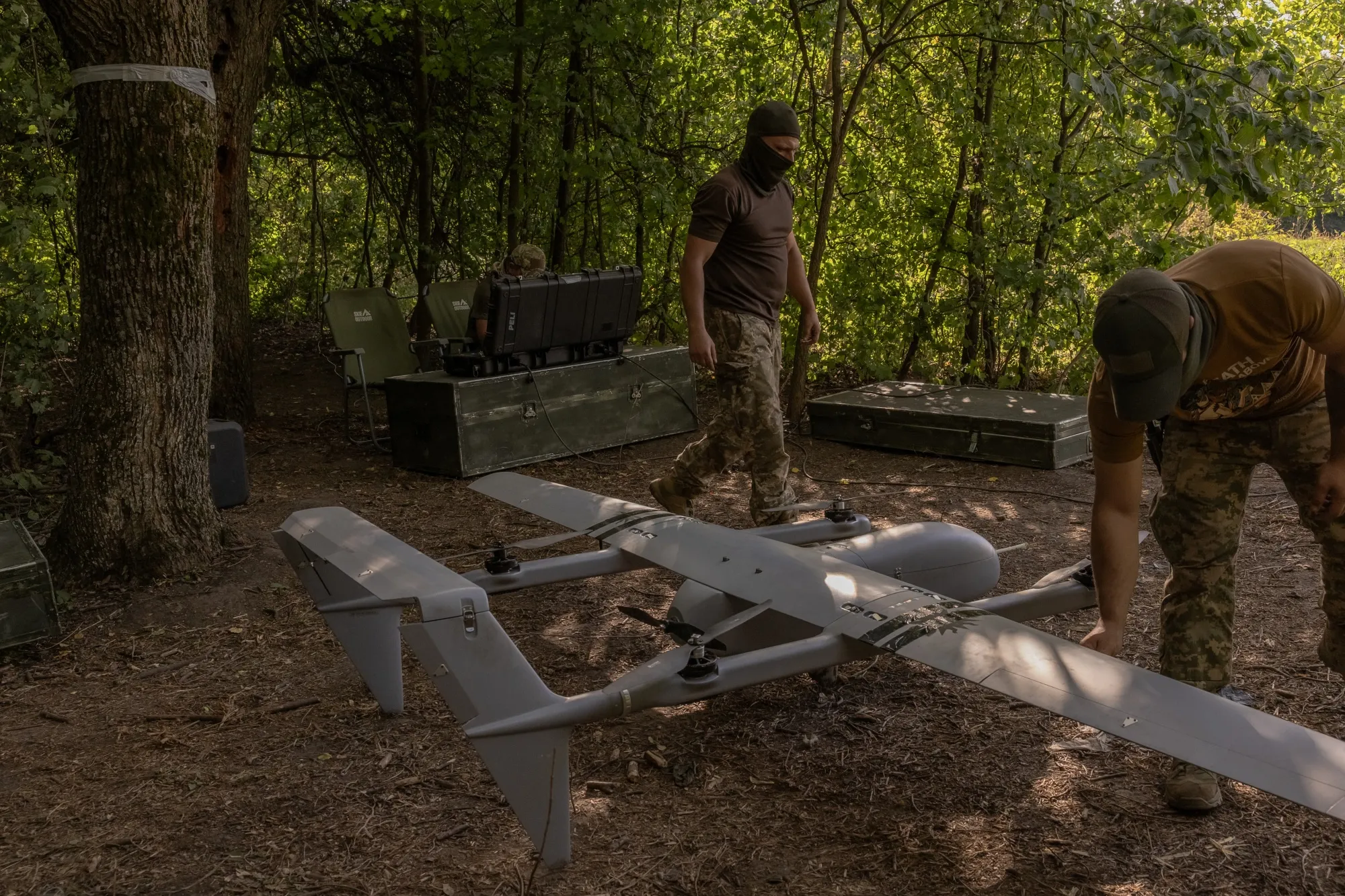 Escudo tecnológico de Ucrania: drones al servicio de la frontera Operadores ucranianos de UAV en primera línea: protección de la frontera con Rusia