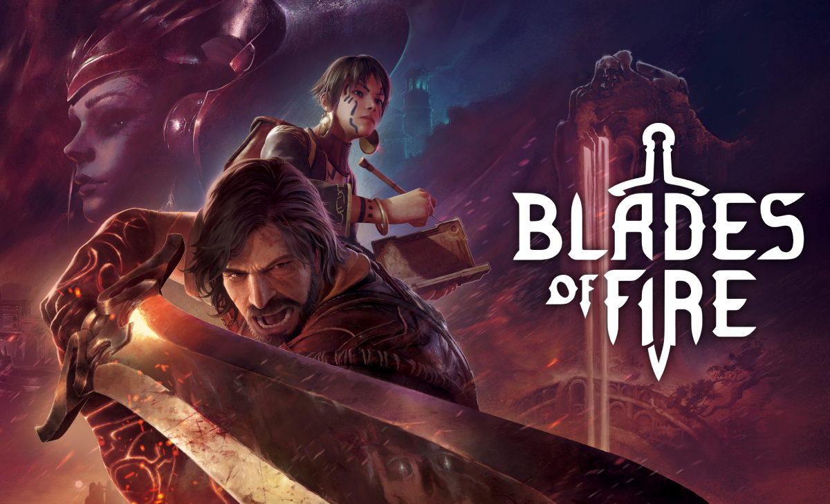 Nuevo en el mundo de los RPG: una campaña de banner para Blades of Fire Banner publicitario del proyecto Blades of Fire: una experiencia incendiaria para fanáticos de los juegos de rol