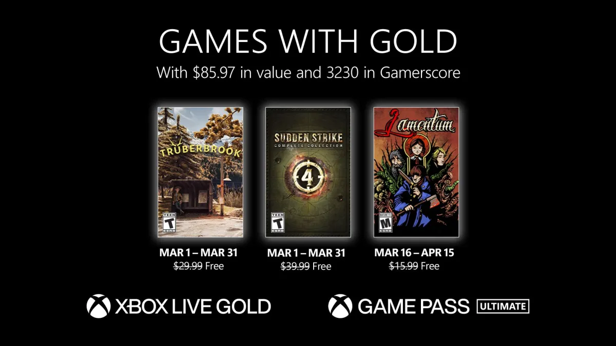 Microsoft anuncia los juegos Xbox Live Gold de marzo Microsoft anuncia los juegos Xbox Live Gold de marzo