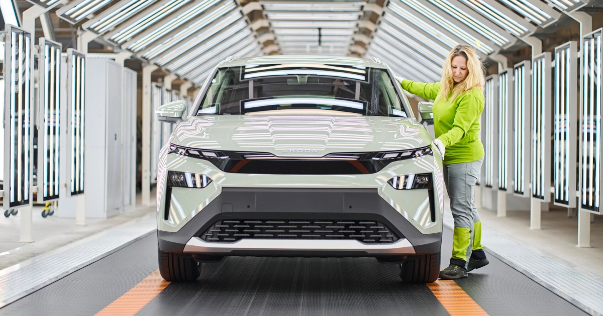 Škoda Elroq: Pruebas de fábrica de la nueva era de vehículos eléctricos