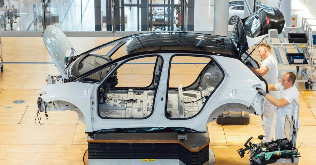 Detalles y complejidades del montaje del vehículo eléctrico Volkswagen ID.3