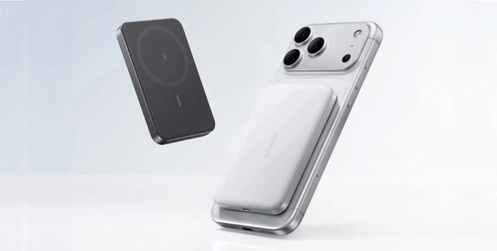 La Anker Air+ Ultra Slim Magnetic Power Bank (Nano). Ilustración: Anker