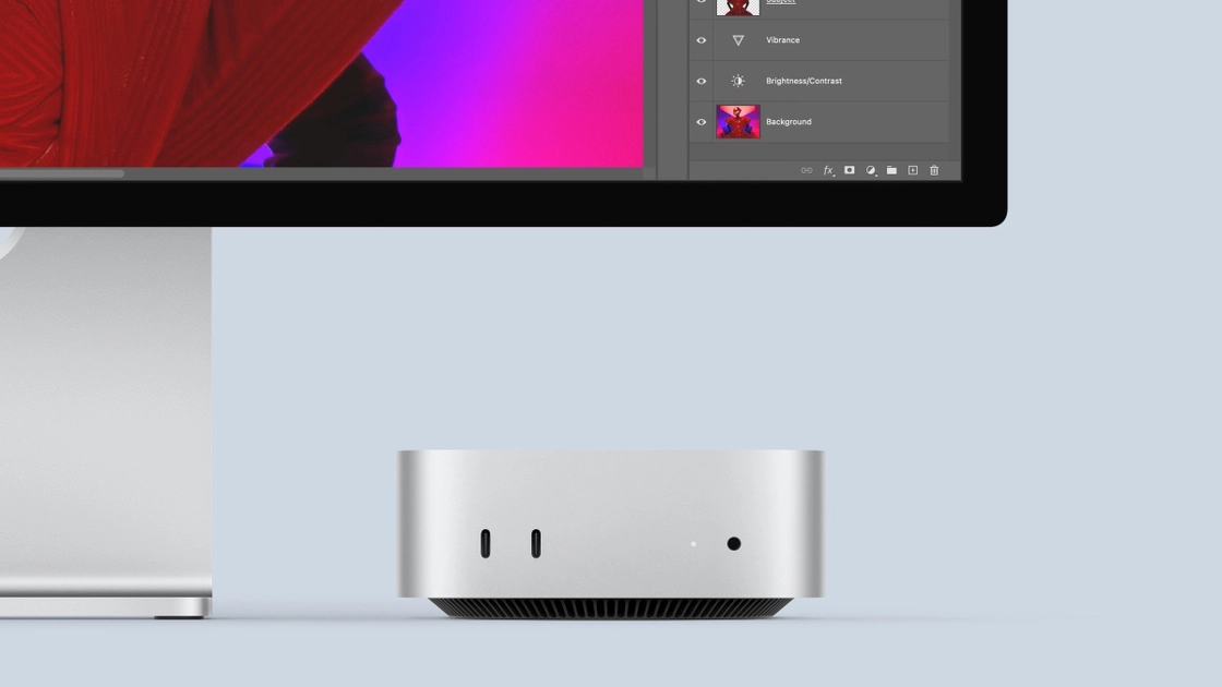 El Mac Studio, el ordenador de sobremesa más potente de Apple. Ilustración: Apple
