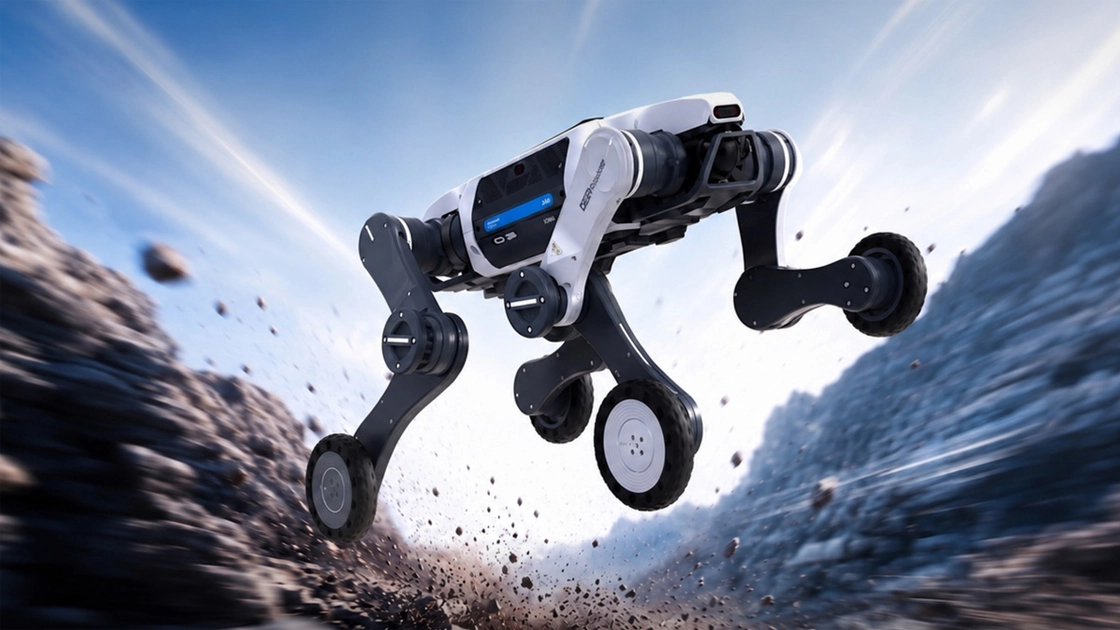 El Lynx S10 en movimiento. Ilustración: DEEP Robotics