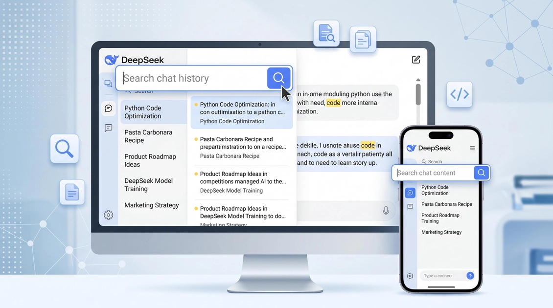 DeepSeek ahora permite buscar en el historial de chats: la función que todos esperaban