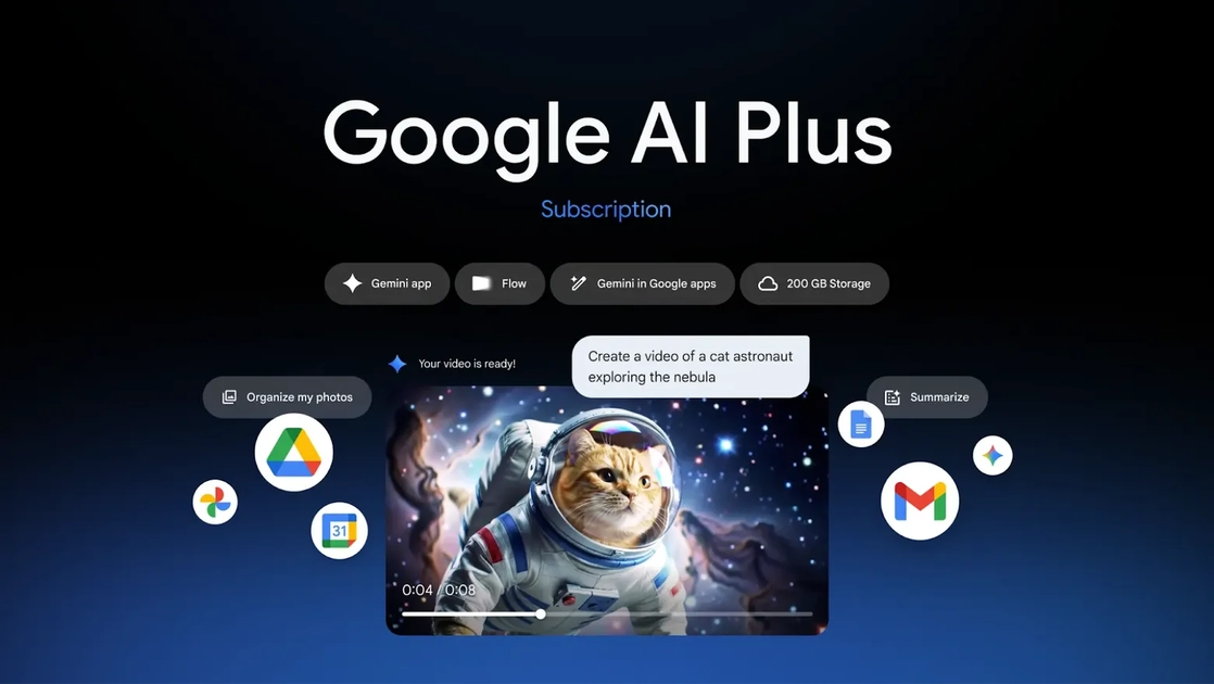 Google rebaja AI Plus a 4,99 $ y dobla el almacenamiento hasta 400 GB