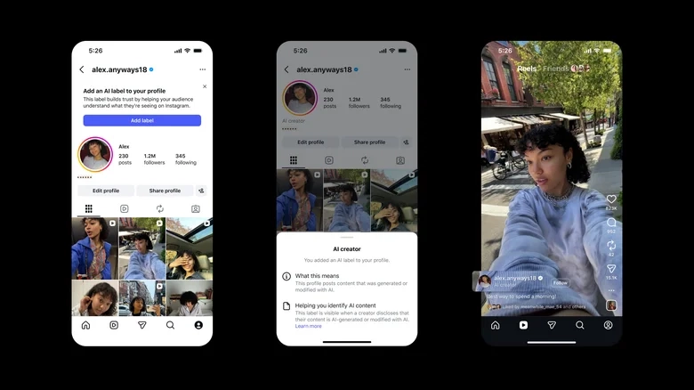 Instagram prueba una etiqueta opcional para creadores que usan IA