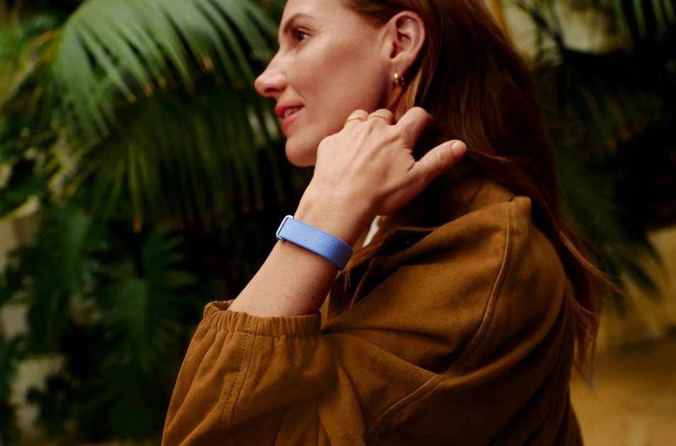 El núcleo del Fitbit Air pesa solo 5,2 gramos; con la correa, el conjunto llega a 12 gramos.