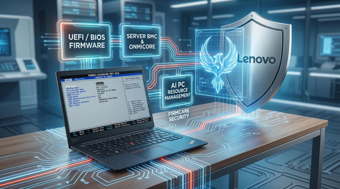 Lenovo compra Phoenix Technologies: así cambia el control del firmware en los PCs con Windows