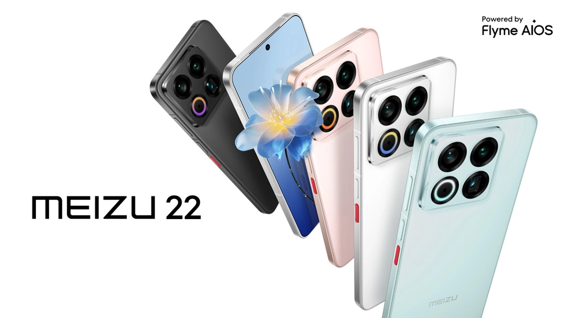 Variantes de color del Meizu 22. Ilustración: Meizu