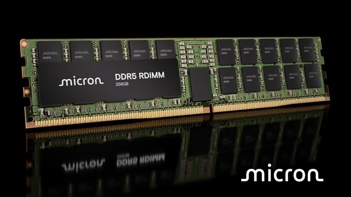 Micron presenta módulos DDR5 de 256 GB para servidores de IA: más velocidad y menos consumo