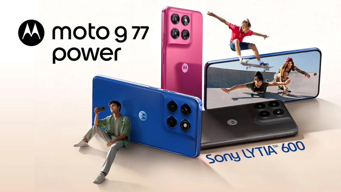 Nuevo Moto G77 Power. Ilustración: Motorola