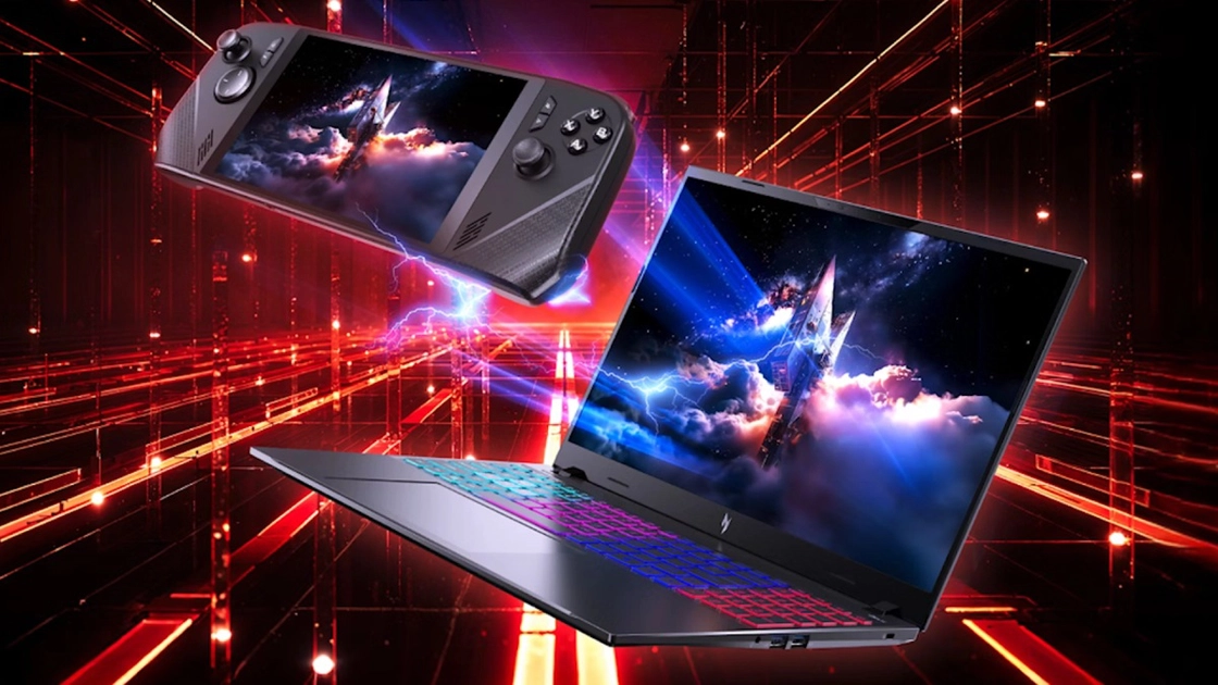 Acer Nitro Blaze Link, un dispositivo de streaming para PC con pantalla de 7 pulgadas y controles estilo Xbox.