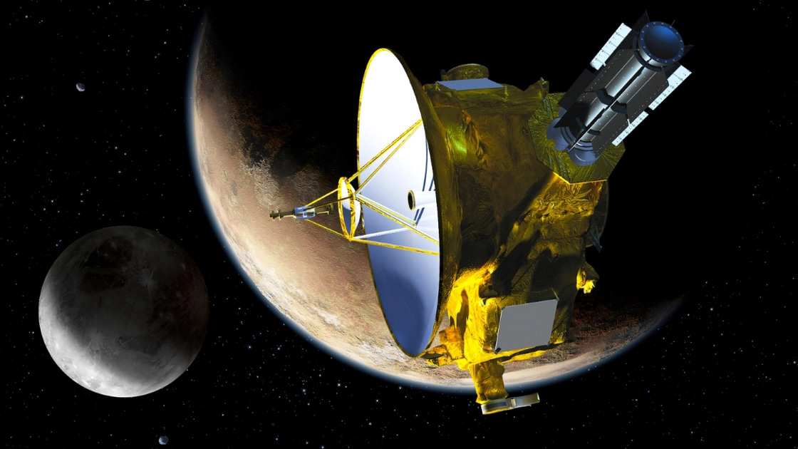 New Horizons en el espacio profundo. Ilustración: NASA