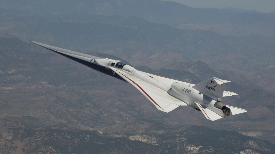 El X-59 de la NASA se prepara para romper la barrera del sonido en silencio