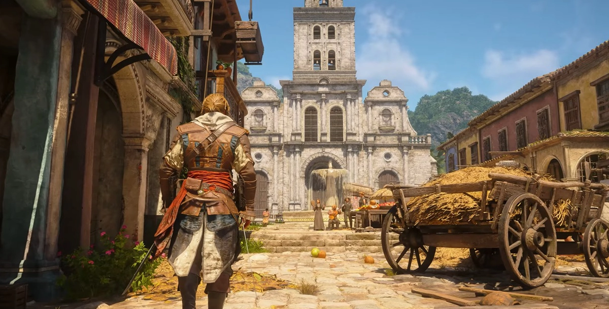 La Habana en Assassin's Creed Black Flag Resynced: nueva iluminación, mayor densidad de NPC y clima dinámico.