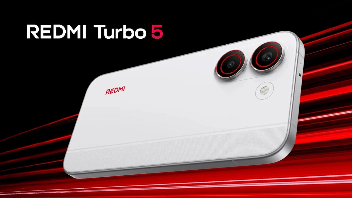 Diseño exterior del nuevo Redmi Turbo 5. Ilustración: Xiaomi