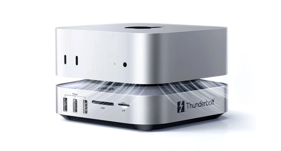 El dock de Ugreen diseñado para el Mac mini. Ilustración: Ugreen